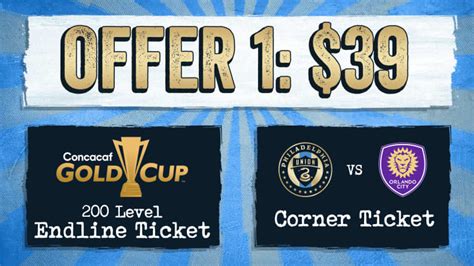 Dont Miss Out On The Unions Gold Cup Ticket Offer Philadelphia Union