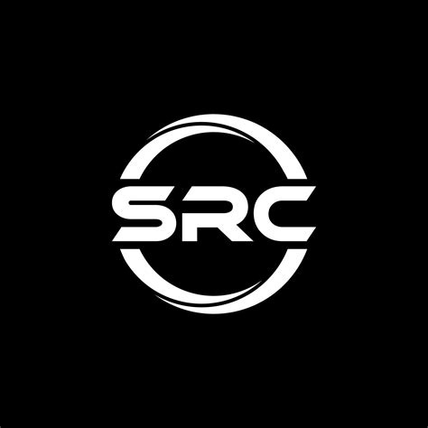 Src Letter Logo Design In Illustration Vector Logo Calligraphy