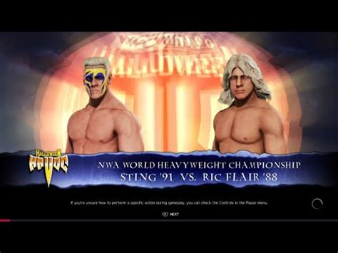 Wwe K Nwa World Heavyweight Championship Match Sting Vs Ric Flair