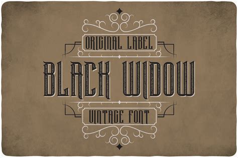 Black Widow Font By Vozzy Vintage Fonts And Graphics · Creative Fabrica