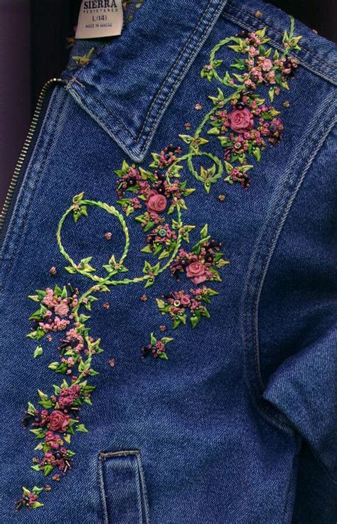 hand embroidery  denim ideas craft community