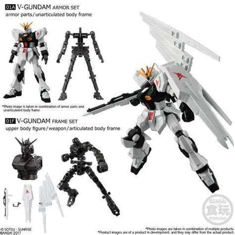 Bandai Shokugan Mobile Suit Gundam G Frame Vol 1 Model Kit Nu Gundam