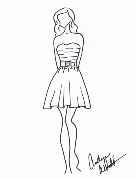 Https://wstravely.com/draw/how To Draw A Black And White Dress