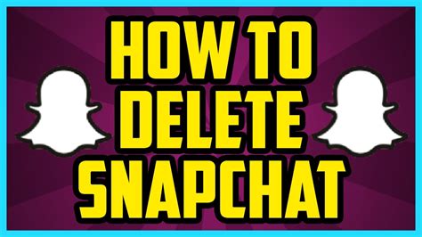how to delete your snapchat account rasluxe
