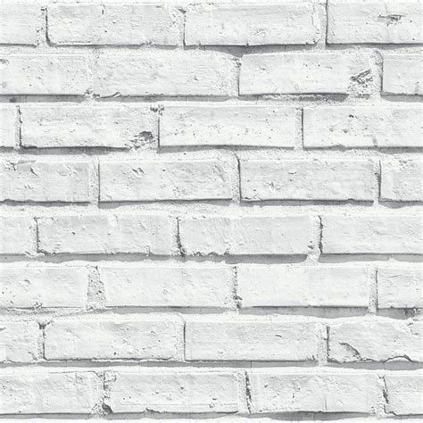Grungy blocks, industrial background design. Arthouse VIP White Brick Wall Photographic Stone Wallpaper ...