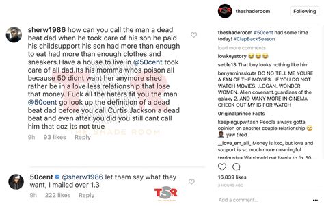 50 Cents Back Beefing W His Ex Exposes Her Throwing Shade At Sire Jackson Pic Cant Leave