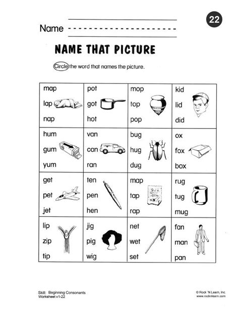 Phonics Worksheets For Kindergarten Printable Free Pdf