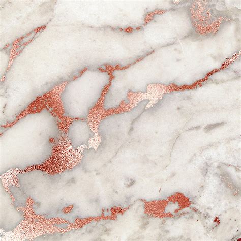 Rose Gold Marble 5 Digital Art By Suzanne Carter Pixels