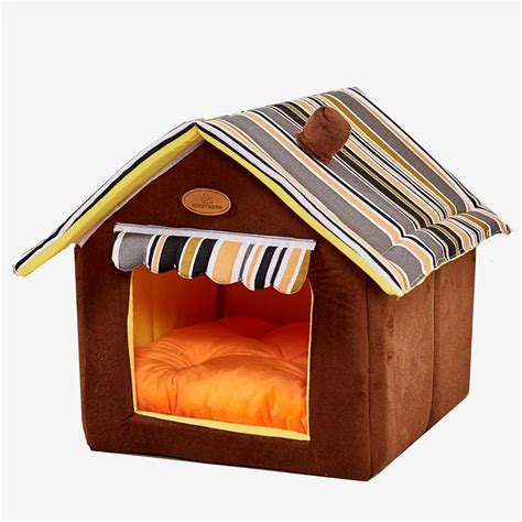 Pets Dog House Dog Bed Removable Pet Bed For Dogs Waterproof Striped