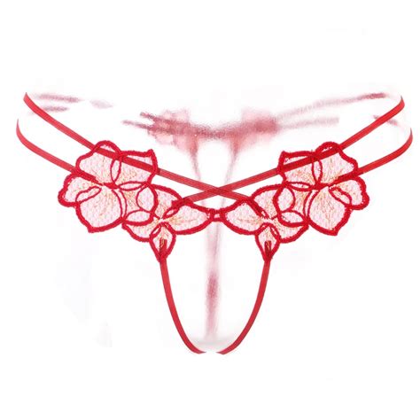Wire Royal Embroidery Elegant Lace Panty T Thong In Womens Panties
