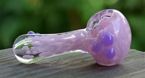 Pink Glass Smoking Pipes Girly Glass Pipes Unique Glass Etsy