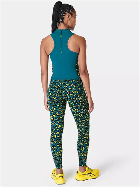 Sweaty Betty Power Zip Back Top Blue At John Lewis And Partners
