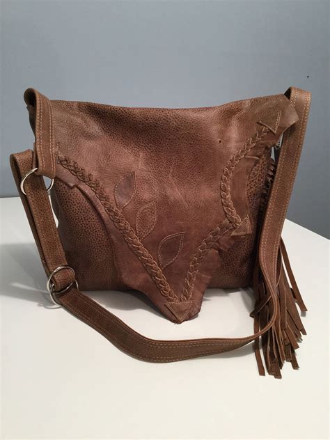 Timeless And Classy Distressed Brown Leather Messenger Bag Has An