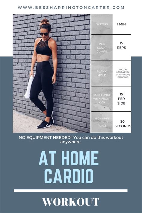 At Home Cardio Workout Bess Harrington Carter
