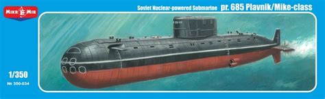 Soviet Nuclear Powered Submarine Pr 685 Plavnikmike Class