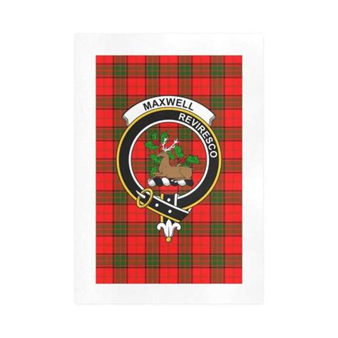 Maxwell Clan Tartan Art Print Tartan Decor Hot Sale Scottish Clans