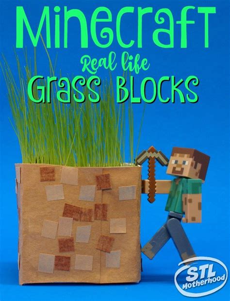 Minecraft In Real Life Diy Grass Blocks For Spring Summer Fun For