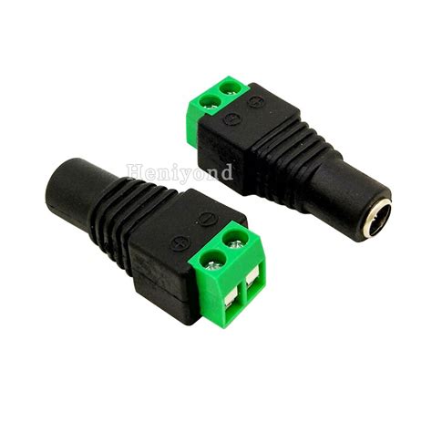 Pcs Dc Power Adapter X Mm Dc Power Female Plug Jack Adapter Connector Plug For Cctv Led