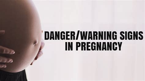 Signs To Be Aware Of In Pregnancy Aka Danger Signs 🚩 🚩 Youtube