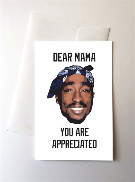 Dear Mama Mothers Day Greeting Card Rap Trill Etsy