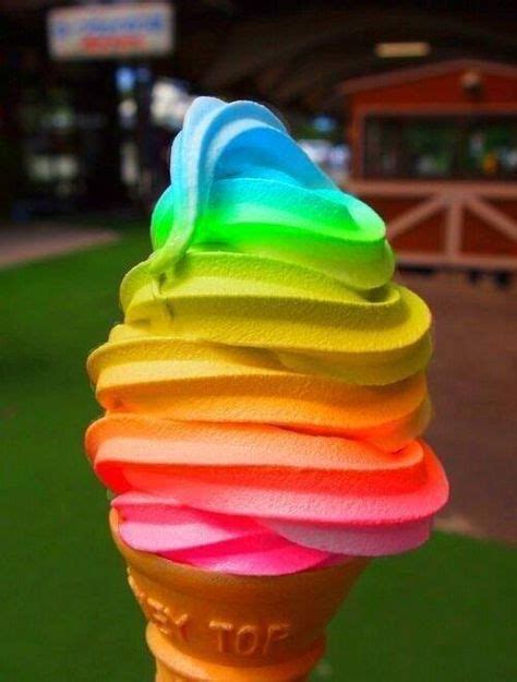 yellow blue green icecream orange pink rainbow ice cream love ice cream rainbow food