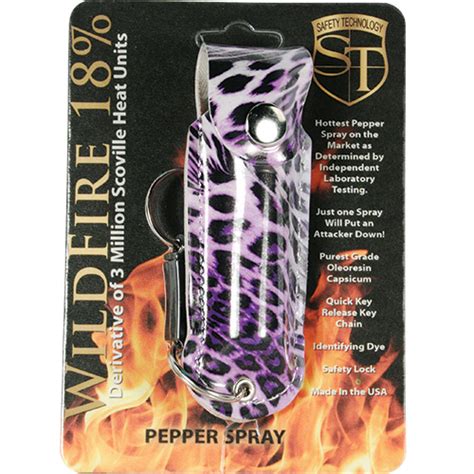 Wildfire Pepper Spray With Fashion Leatherette Holster Take Down Tech