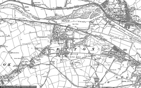 Historic Ordnance Survey Map Of Ryton 1914 Francis Frith