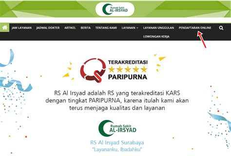 Cara Melakukan Pendaftaran Online Pasien Melalui Website Rs Al Irsyad Surabaya