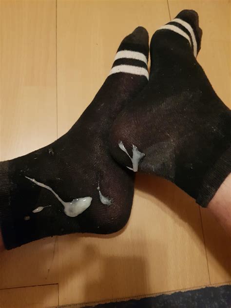 Cum On Black Socks R Cumstained