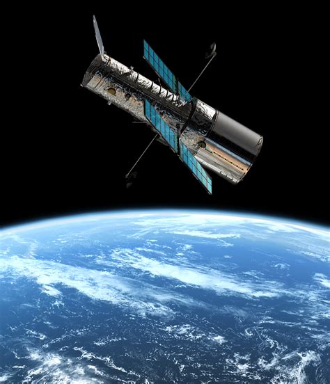Esa Artists Impression Of The Esanasa Hubble Space Telescope In Its