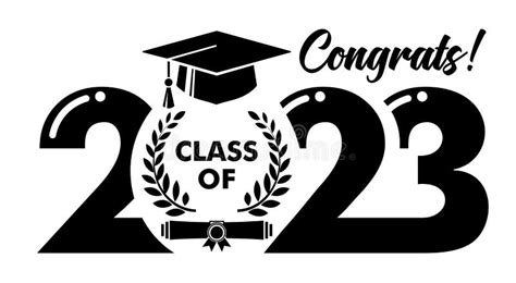 2023 Graduate Class Logo Stock Vector Illustration Of Diploma 253353750