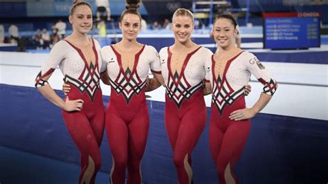 german gymnastics team wears full length unitards at tokyo olympics good morning america