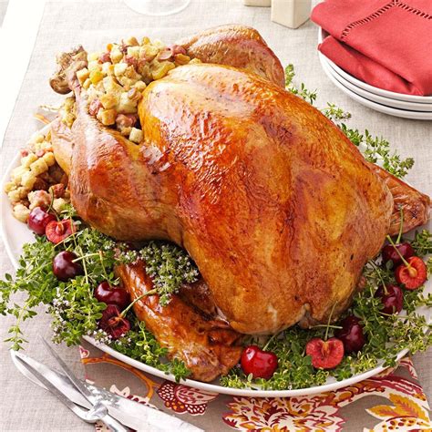 Turkey With Cherry Stuffing Recipe How To Make It Taste Of Home Hot