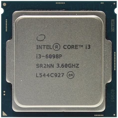 Процессор Intel Core I3 6098p — купить цена и характеристики отзывы