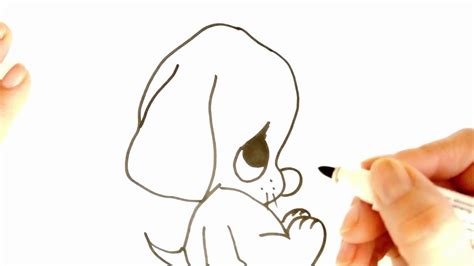 Как лесно да нарисуваме малко тъжно кученце Рисуване Youtube