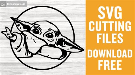 Baby Yoda Svg Free Cut File For Cricut YouTube