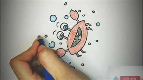 Kako Nacrtati Raka Crtež Za Djecu How To Draw Crab For Kids Youtube