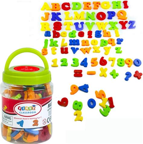 Simuer Magnetic Letters And Numbers Abc Alphabet Magnets Number Toy