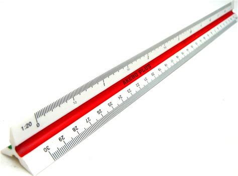 Buy Akero Plus Triangular Scale Ruler 30cm 12 Inch Long Plastic