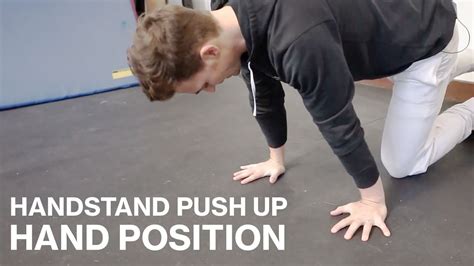 Handstand Hand Position Youtube