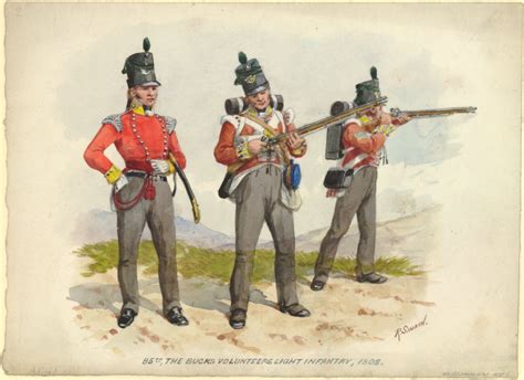 85th The Bucks Volunteers Light Infantry 1808 Military History