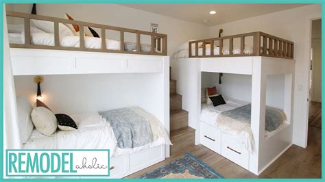 However, families with three or more children may need to invest in a triple bunk bed to make the most of a small bedroom. Cool Bunk Bed Room Ideas for Kids | Room Tours - YouTube