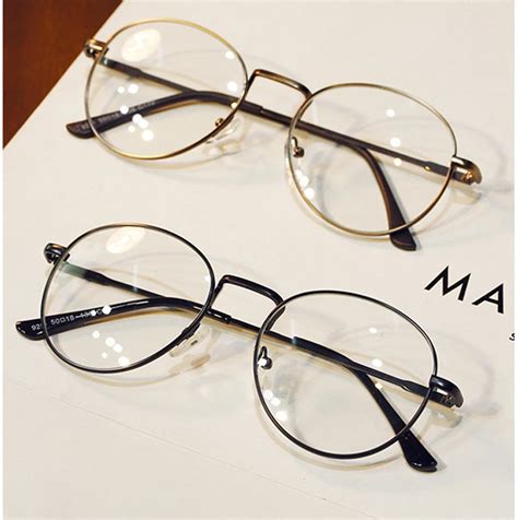 vintage clear lens anti fatigue women brand design men glasses round eyeglasses frame oculos de