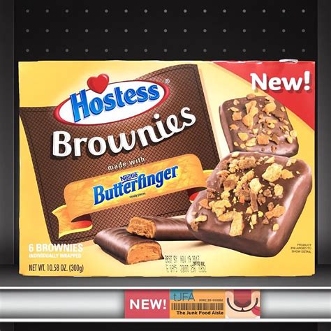 Hostess Brownies Made With Butterfinger The Junk Food Aisle