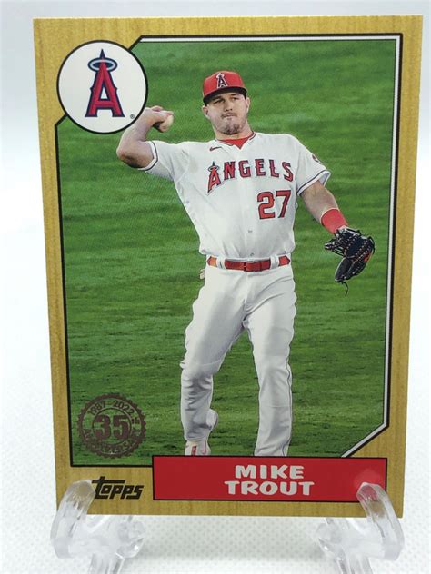 Mike Trout 87TB 36 Prices 2022 Topps 1987 Series 2 Baseball Cards