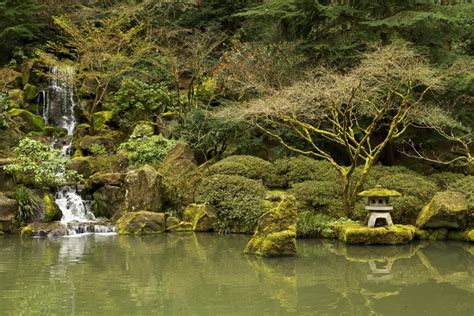 794010 Portland Japanese Gardens Oregon Usa Gardens Waterfalls