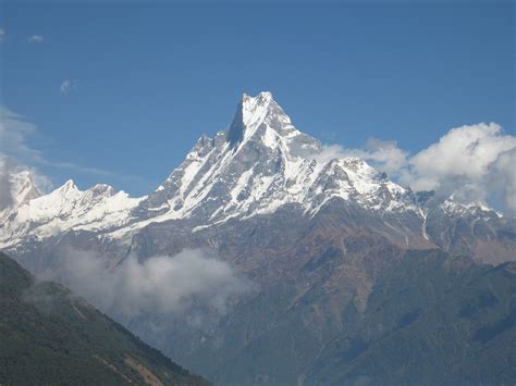 Tallest Mountains Annapurna Nepal Himalaya Peak View 1695 World