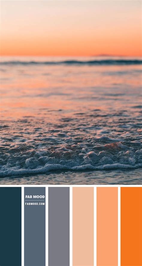 Dark Blue Peach And Orange Color Scheme Color Palette