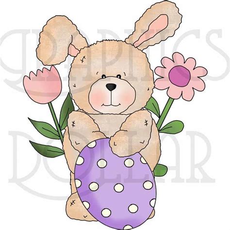 Raggedy Easter Bunny Clip Art Graphics Dollar