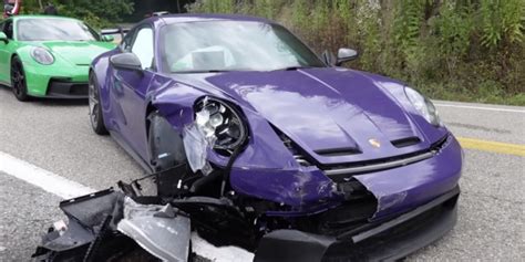 Porsche Gt3 Wrecked On Tail Of The Dragon Thanks To Truck That Crossed